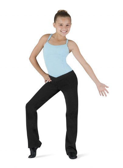 Bloch V-Front Jazz Pant CP5453 4-6 BLK