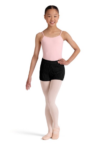 Bloch Knit Shorts CR90005 12-14 BLK