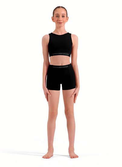 Bloch Logo Shorts CR90016 8 BLK