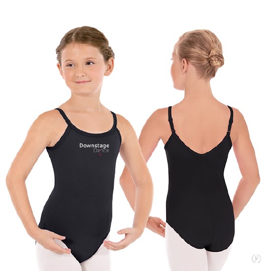 Adjustable Strap Cami Leotard 10819C-1 4-6 BLK