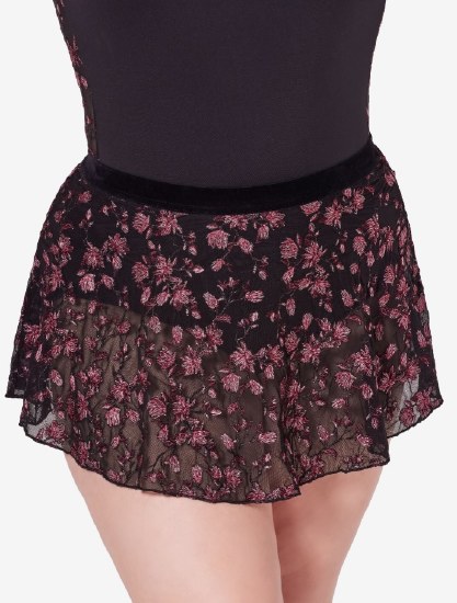 Capezio Ornate Pull On Skirt F12406W XSM BNR