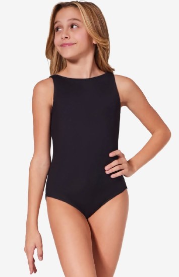 Capezio Peony Leotard F12432C 6-7 BLK