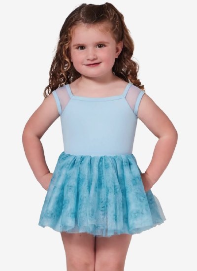 Capezio Rose Printed Mesh Dress F12433C 2-4 LBL