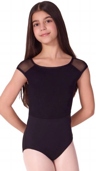 Capezio Mesh Back Leotard F12581C 8-10 BLK