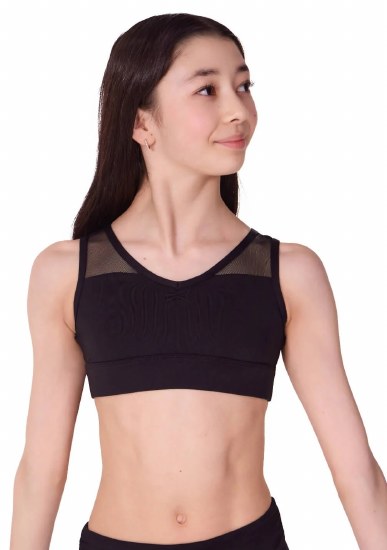 Capezio Mesh Back Top F12586C 8-10 BLK