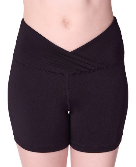 Capezio V Front Shorts F12606W XSM BLK