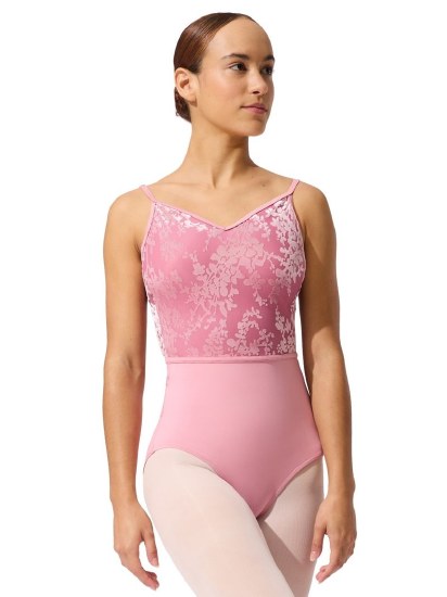 Capezio Cami Burnout Detail Leotard F12700W XSM BLS