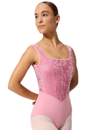 Capezio Tank Burnout Detail Leotard F12702W XSM BLS