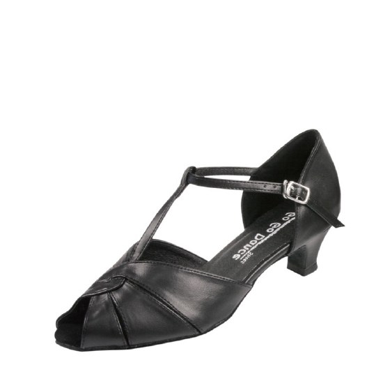 GoGo Dance T-Strap Ballroom Shoe 7050 BLK 7