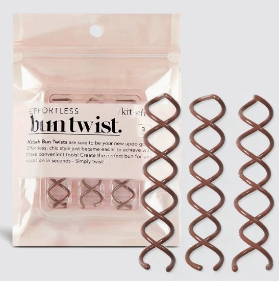 Kitsch Brown Bun Twists 1166 O/S BRWN
