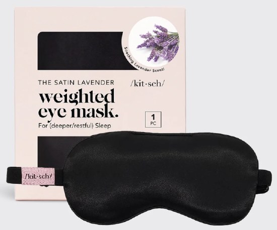 Kitsch Lavender Scented Satin Weighted Eye Mask KITSCH 4864 O/S ALL
