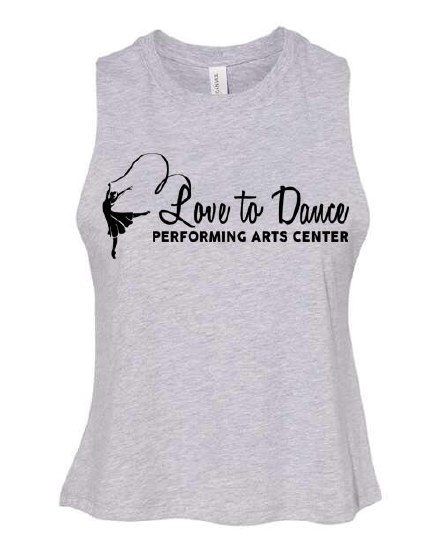 Cropped Racerback Tank 6682A-6 SM GREY