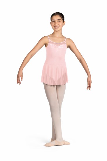 Mirella Scoop Neck Skirted Leotard M1247C 4-6 PNK