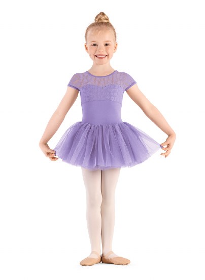 Mirella Cap Sleeve Tutu Leotard M1564C 6-7 LLC
