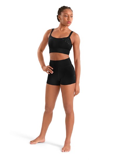 Mirella  Embroidered High Waisted Shorts