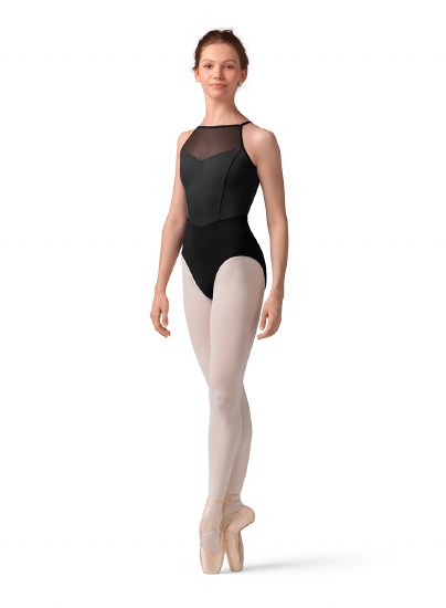 Mirella Halter Leotard M40001LM MED BLK