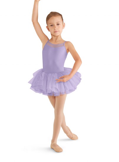 Mirella Rhinestone Trim Tutu Leotard M409C 8-10 LLC