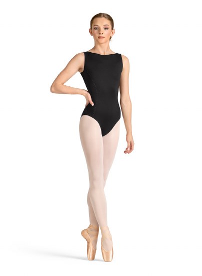 Mirella Mesh Back Tank Leotard M50005LM XSM BLK