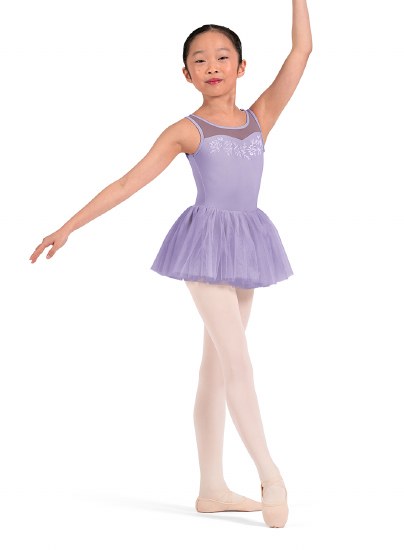 Mirella Embroidered Tank Tutu Leotard M50011C 4-6 LLC