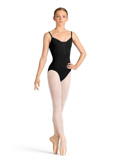 Mirella Gel Print Camisole Leotard M70005LM MED BLK