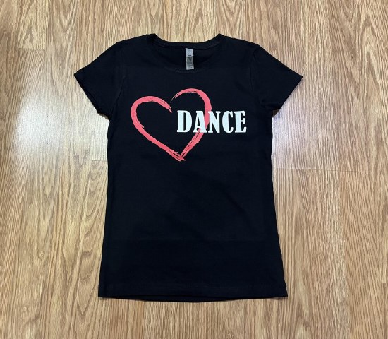 MAK Heart Dance Shirt 3710C 881 LG BLK