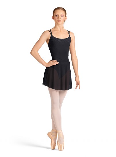 Mirella Mesh Pull On Skirt MS10003 X-SM BLK