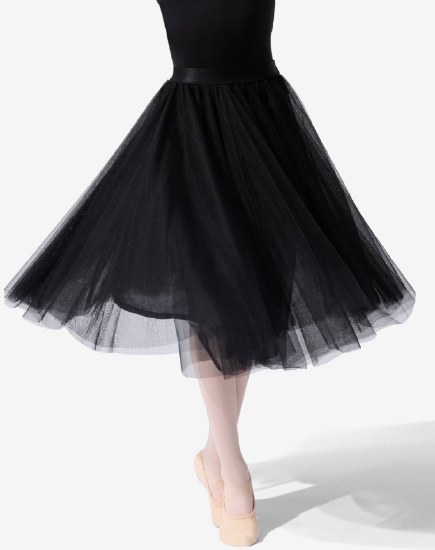 Capezio Long Tutu Skirt N280C 12-14 BLK