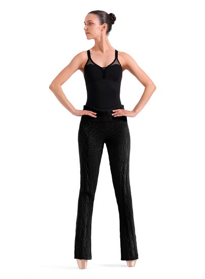 Bloch Knit Flare Pants P80010 XSM BLK