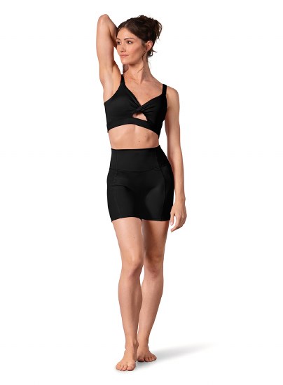 Bloch High Waisted Shorts R90010 MED BLK
