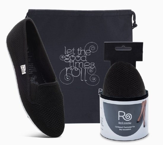 Rollasole Roll Up Sneakers 421 BLK LG