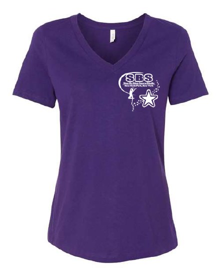 V-Neck T-Shirt 6405A-2 XSM PUR
