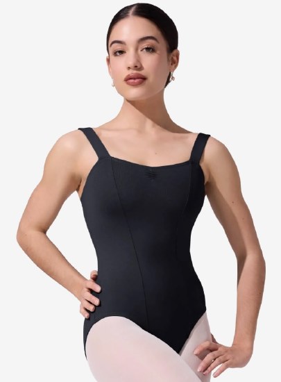 Capezio Wide Strap Pinch Front Leotard SE1012W SM BLK