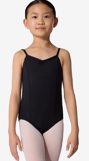 Capezio V-Neck Camisole Leotard SE1018C 6-7 BLK