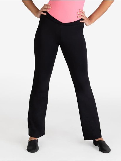 Capezio Cross Front Pant SE1052W XSM BLK
