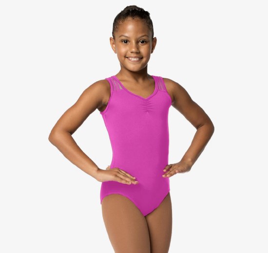 So Danca Mesh Back Tank Leotard SL136 8-10 DKPNK