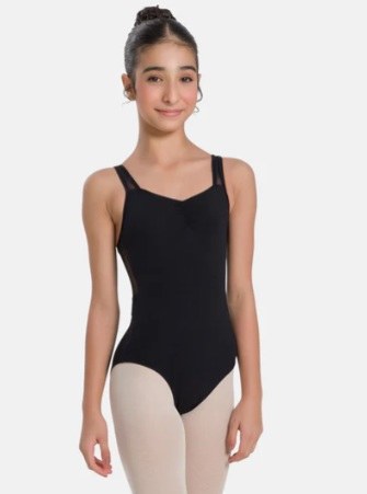 So Danca Mesh Strap Tank Leotard SL21 6-7 BLK