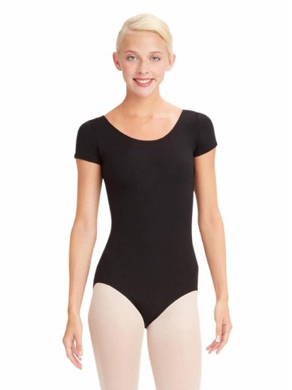 Capezio Short Sleeve Leotard TB133 X-SM BLK