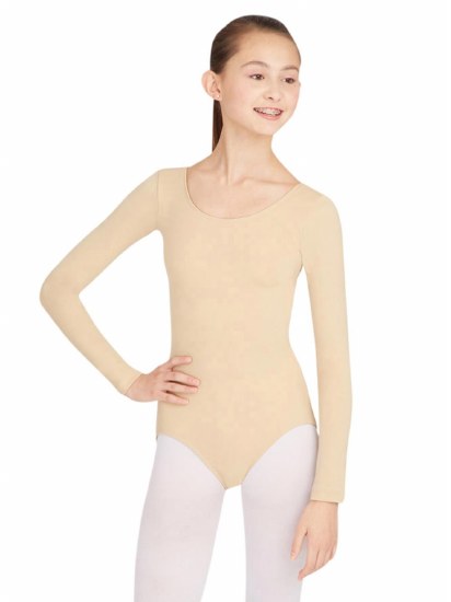 Capezio Long Sleeve Leotard TB135 X-SM NUDE
