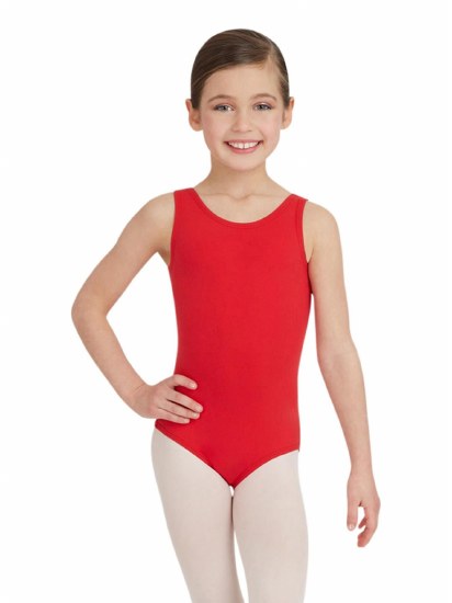 Capezio Tank Leotard TB142C 4-6 RED