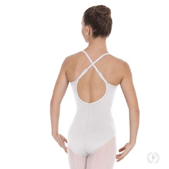 Eurotard Adjustable Strap Cami Leotard 10819 MED WHT