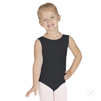 Eurotard Girls Tank Leotard 1089C 12-14 BLK