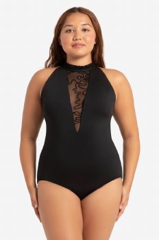 Capezio High Neck Leotard 12159W SM BLK