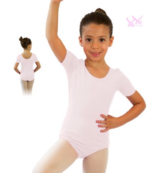 YoYo Active Short Sleeve Leotard 121C 6-7 PNK
