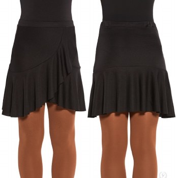 Eurotard Latin Dance Skirt 13668 XSM BLK