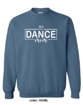 MAK Designs Dance Mom Crew Neck Sweatshirt 18000A 916 3XL INDBL