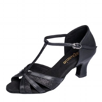 Stephanie T-Strap Ballroom Shoe 2111-11 BLK 6