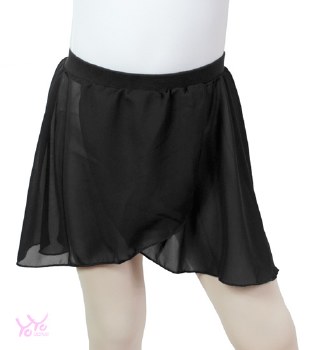 YoYo Active Mock Wrap Skirt 211C 2-4 BLK