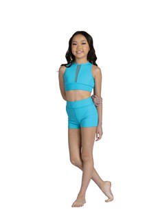 Danshuz Cutaway Tank Top 25301C 14-16 BLUE
