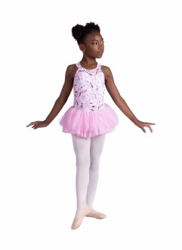 Danshuz Floral Skirted Leotard 26201C 2-4 PNK