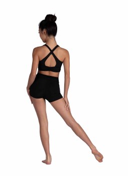 Danshuz Cropped Halter Top 26304C 8-10 BLK